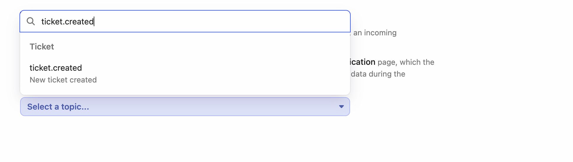 Ticket created webhook